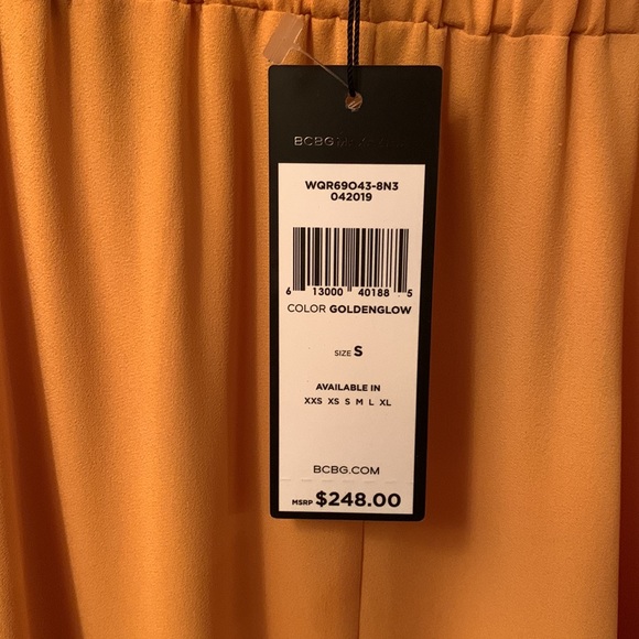BCBG Dress, Golden Yellow (Golden Glow), NWT, Size Small - Picture 6 of 8